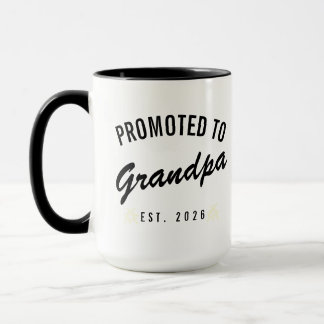 Promoted to Grandpa Est. 2026 Mug