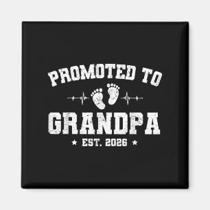 Promoted To Grandpa Est 2026 Pregnancy Announcemen Magnet