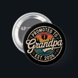 Promoted To Grandpa Est 2026 Pregnancy Retro 2 Inch Round Button<br><div class="desc">Promoted To Grandpa Est 2026 Pregnancy Announcement</div>