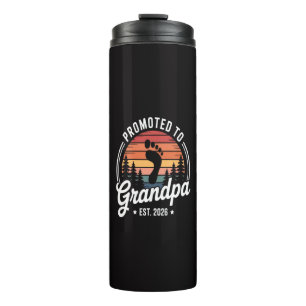Promoted to Grandpa est. 2026 Thermal Tumbler