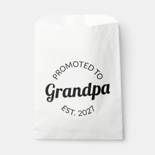 Promoted To Grandpa Est 2027 New Papa I Favour Bag
