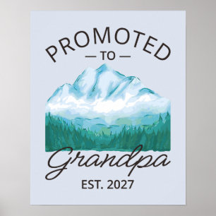 Promoted To Grandpa Est 2027 New Papa VI Poster
