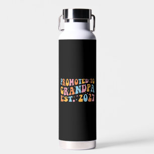 Promoted To Grandpa Est 2027 New Papa Water Bottle