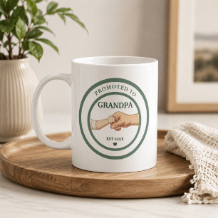 Promoted to Grandpa Est. 20XX Coffee Mug