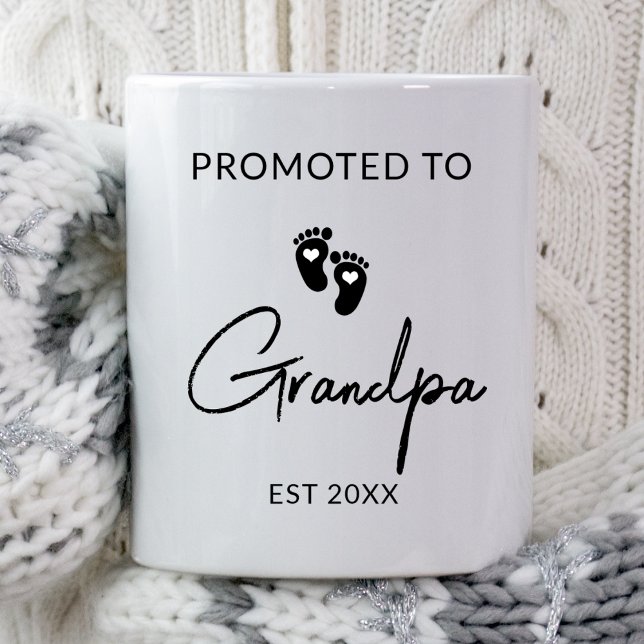 Promoted To Grandpa First Time New Grandparents  Mug (Creator Uploaded)