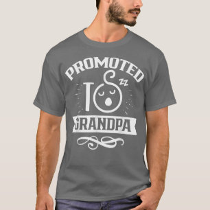 Promoted To Grandpa First Time Pregnant Grandparen T-Shirt