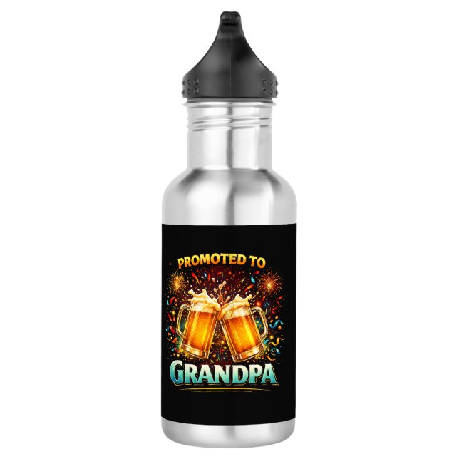 Promoted To Grandpa Future 532 Ml Water Bottle (Right)