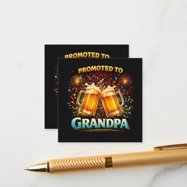 Promoted To Grandpa Future Enclosure Card (Front/Back In Situ)