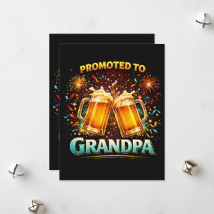 Promoted To Grandpa Future Holiday Card