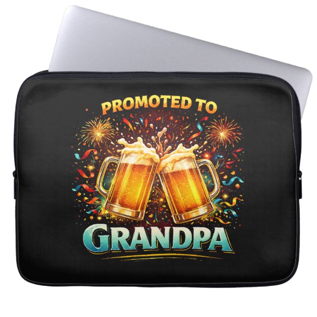 Promoted To Grandpa Future Laptop Sleeve (Front)
