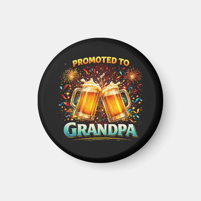 Promoted To Grandpa Future Magnet (Front)