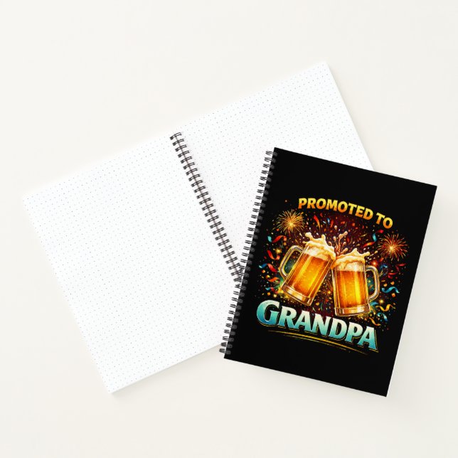 Promoted To Grandpa Future Notebook (Inside)