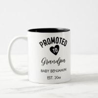 Promoted to Grandpa Personalized Baby Name