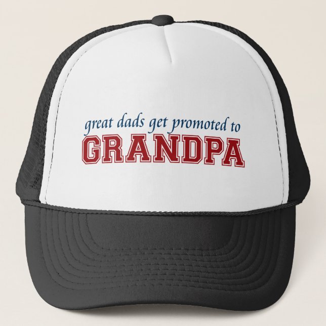 Promoted to Grandpa Trucker Hat (Front)