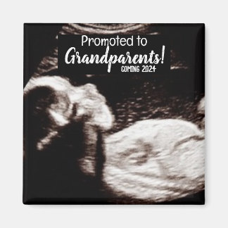 Promoted to Grandparents Baby Birth Announcement Magnet