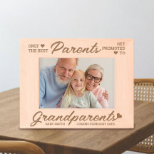 Promoted to Grandparents Custom Baby Announcement
