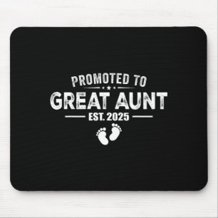 Promoted To Great Aunt 2025 Baby & Aunt Funny Mouse Pad