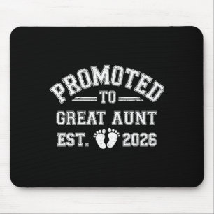 Promoted to great aunt est 2026 from new mom dad mouse pad