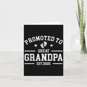 Promoted To Great Aunt Est 2026 New Great Aunt Fat Card