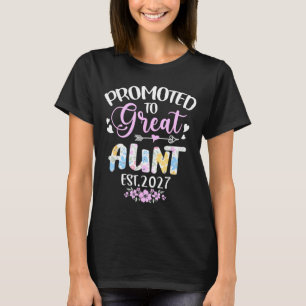 Promoted to Great Auntie 2027 Soon to Be Mom T-Shirt