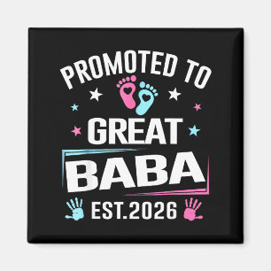 Promoted To Great Baba Est 2026 Pregnancy Announce Magnet