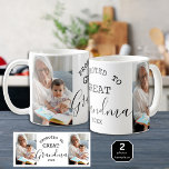 Promoted to Great Grandma 2 Photo Collage  Coffee Mug<br><div class="desc">Promoted to Great Grandma mug personalized with 2 photos and established year.
 Makes a unique gift for mothers day , grandparents day holidays and grandma birthday.</div>