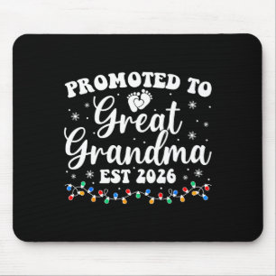 Promoted To Great Grandma Est 2026 First Time New Mouse Pad