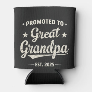 Promoted to Great Grandpa 2025 Family Gift  Can Cooler
