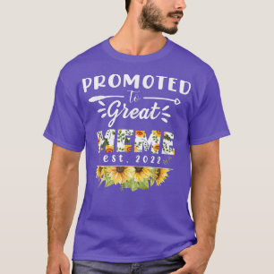 Promoted to Great Meme Est 2022 Floral First Time T-Shirt