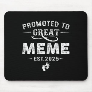 Promoted To Great Meme Est 2025 Pregnancy Announce Mouse Pad