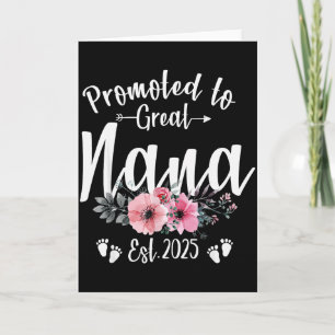 Promoted To Great Nana 2025 Soon To Be Nana Pregna Card