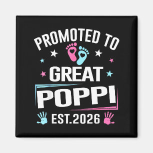 Promoted To Great Poppi Est 2026 Pregnancy Announc Magnet