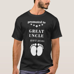 Promoted to Great Uncle EST 2021 Pregnant announce T-Shirt