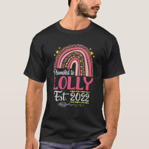 Promoted To Lolly Est 2022 Rainbow Mother's Day Ra T-Shirt
