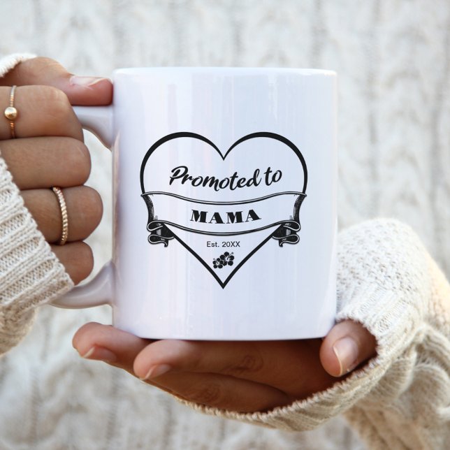 Promoted to Mama Coffee Mug (Creator Uploaded)