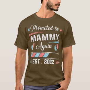 Promoted To Mammy Again Est 2022 Pregnancy Announc T-Shirt
