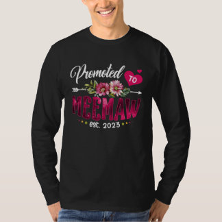 Promoted To Meemaw 2023 First Time New Meemaw Preg T-Shirt