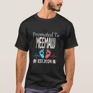 Promoted to MEEMAW Est 2024 Mother s Day Christmas T-Shirt