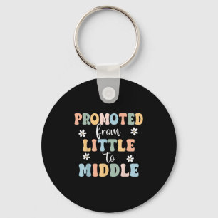 Promoted To Middle Brother Sister Toddler Baby Ann Keychain