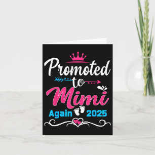 Promoted To Mimi Again 2025 Soon To Be Mom Pregnan Card