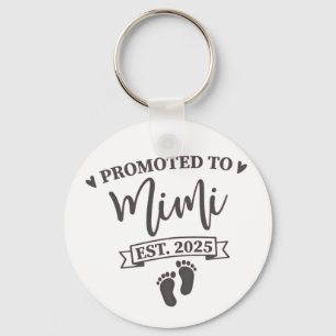 Promoted to Mimi Est. 2025 Grandma-to-be  Keychain