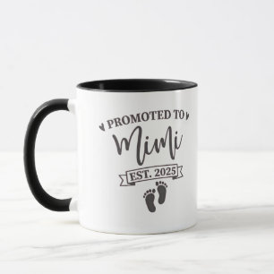 Promoted to Mimi Est. 2025 Grandma-to-be  Mug