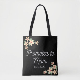 Promoted to mom est. 2020 tote bag