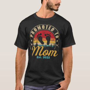 Promoted to Mom Est 2022 Women Vintage First Time T-Shirt