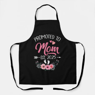 Promoted To Mom Est 2025 Mothers Day First Time Apron