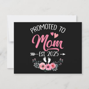 Promoted To Mom Est 2025 Mothers Day First Time Postcard