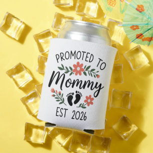 Promoted to Mommy 2026 Funny First Time Pregnancy  Can Cooler