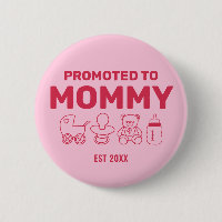 Promoted to Mommy Custom Pink Baby Shower Party