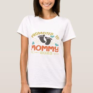 Promoted To Mommy Est 2023 T-Shirt