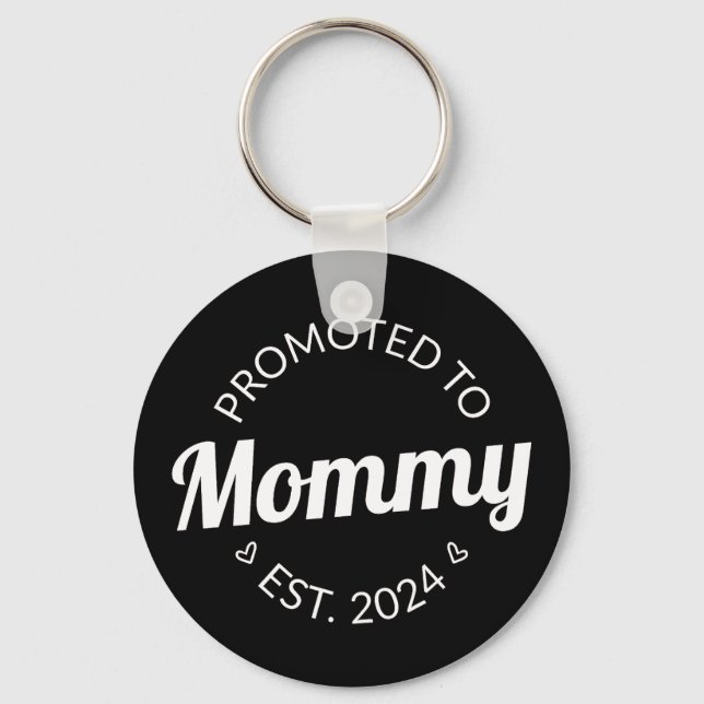 Promoted To Mommy Est. 2024 I Keychain (Front)